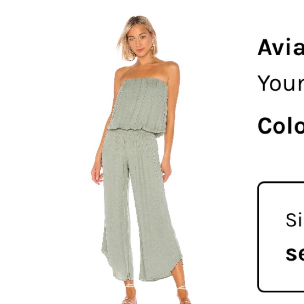 Young Fabulous and Broke: Sage Green Jumpsuit size S